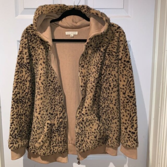 Coats | Pacsun Cheetah Fur Jacket 